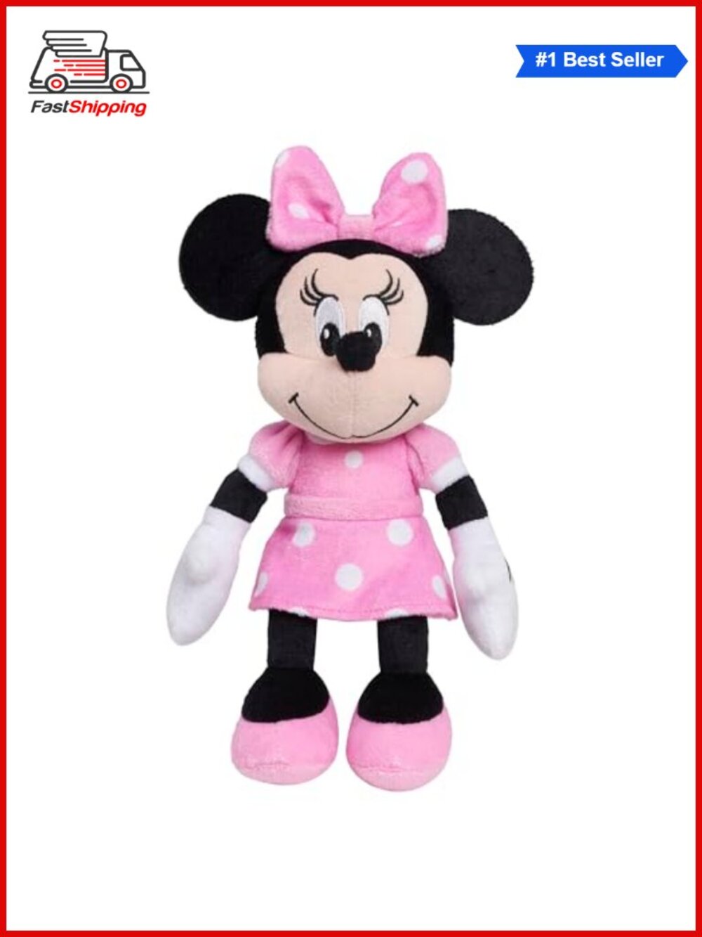 Disney Minnie Mouse Bean Plush Stuffed Animal Soft Toy